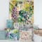 Designart - Bouquet of Wildflowers and Sunflowers - Farmhouse Print on Natural Pine Wood